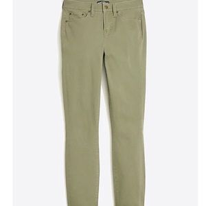 J Crew: Vintage Surplus Green Skinny Pants